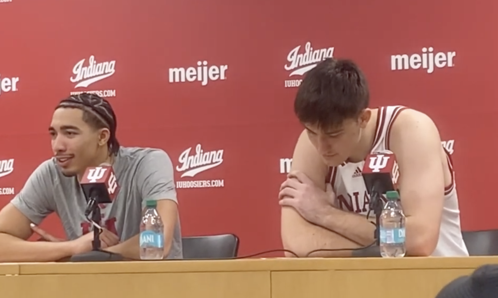 Player Postgame Q&A Indiana basketball players INSERT NAMES react to